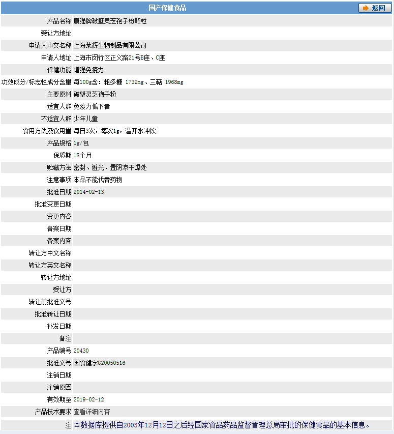 國家藥監(jiān)局孢子粉產品的詳情 國家藥監(jiān)局孢子粉產品的詳情